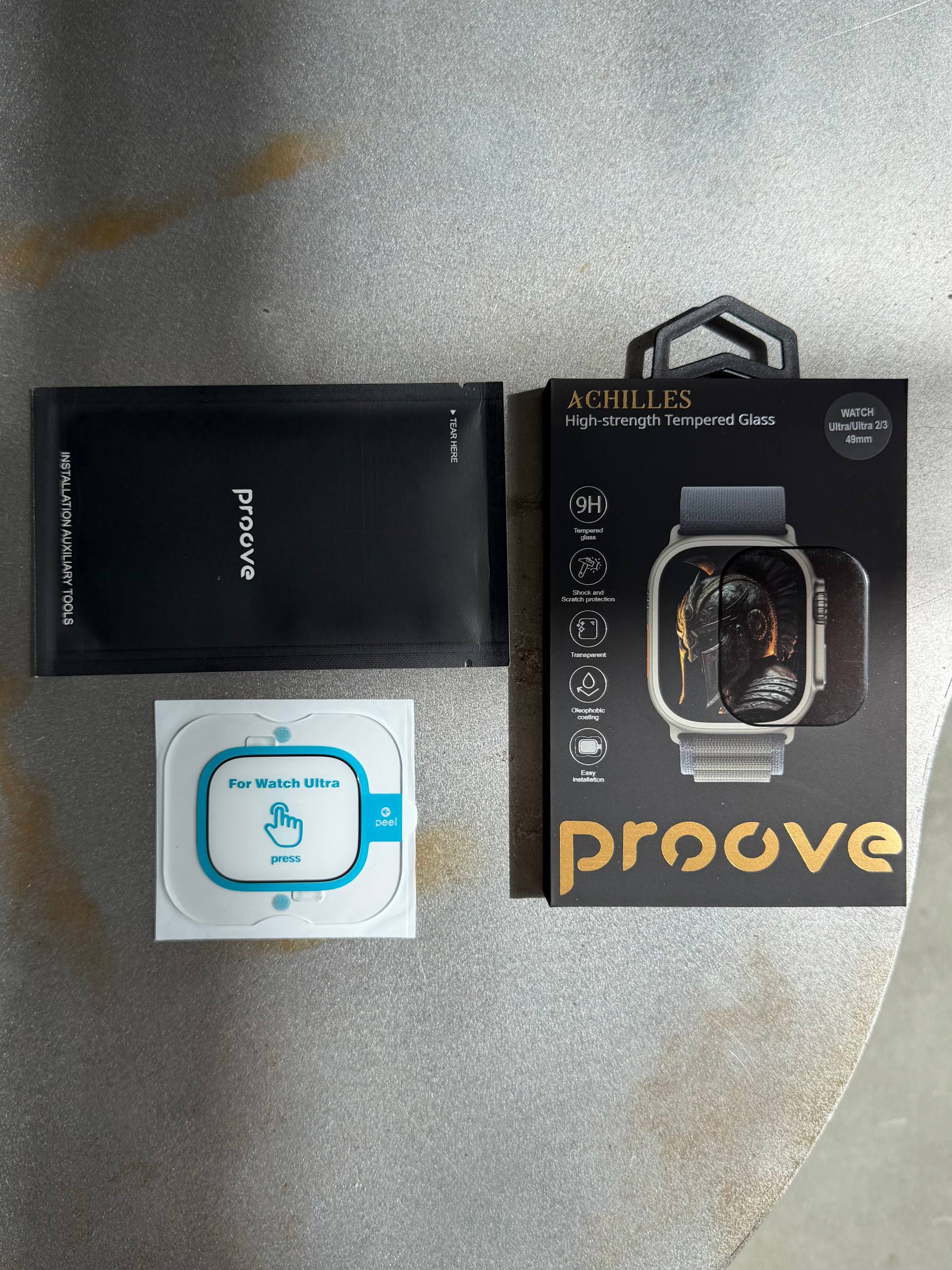 Защитное стекло Proove Achilles на Apple Watch 49mm